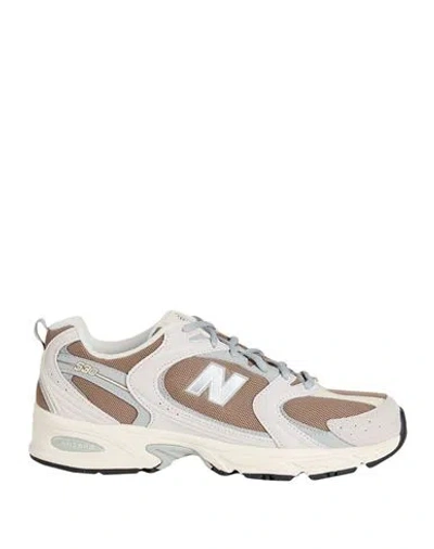 New Balance 530 Man Sneakers Light Grey Size 9 Leather, Textile Fibers