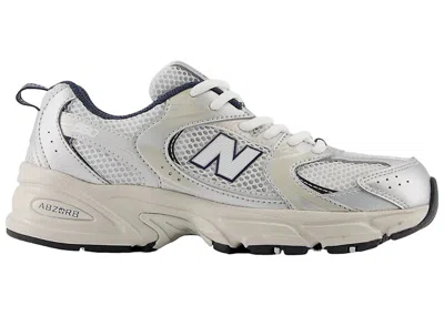 Pre-owned New Balance 530 Navy Sneakers In Summer Fog/nimbus Cloud/nb Navy Blue In Multi