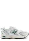 New Balance 530 Panelled Mesh Sneakers In White And Green