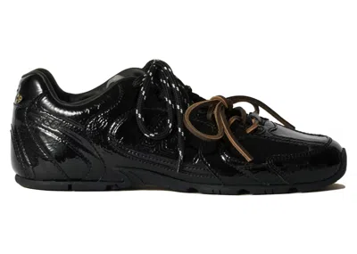 Pre-owned New Balance 530 Sl Miu Miu Patent (women's) Sneakers In Black