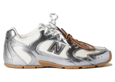 Pre-owned New Balance 530 Sl Miu Miu (women's) Sneakers In Metallic Silver