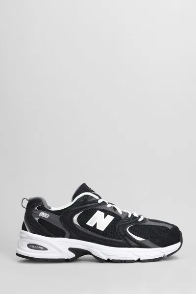 New Balance Man Sneakers Black Size 8.5 Leather, Textile Fibers