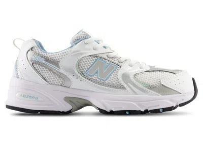 Pre-owned New Balance 530 Sneakers In White/chrome Blue