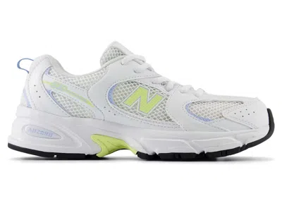 Pre-owned New Balance 530 Sneakers In White/electric Sky Blue