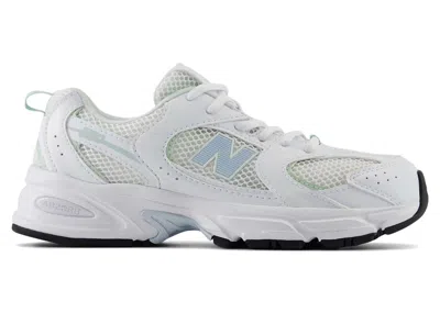 Pre-owned New Balance 530 Sneakers In White/ice Blue In Multi
