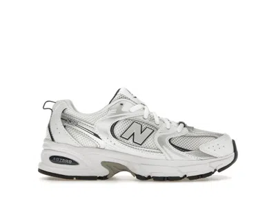 Pre-owned New Balance 530 Sneakers In White/natural Indigo/silver Metallic In Multi