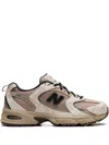 New Balance 530 Low-top Sneakers In Linen With Incense And Green In Neutrals