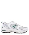 New Balance 530 Low-top Sneakers In White With Teal In White