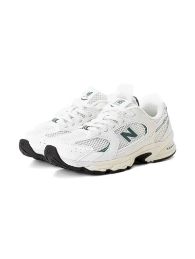 New Balance Kids' 530 V1 Mesh-panel Leather Sneakers In White