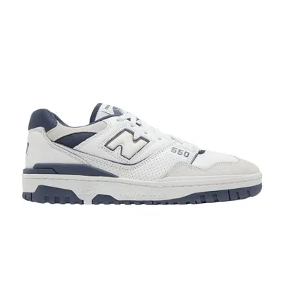 Pre-owned New Balance 550 2e Wide 'white Vintage Indigo' | Men's Size 4.5