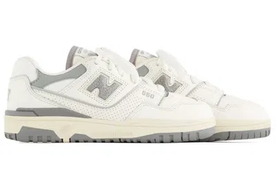 Pre-owned New Balance 550 Aime Leon Dore Sneakers In White/grey In Gray