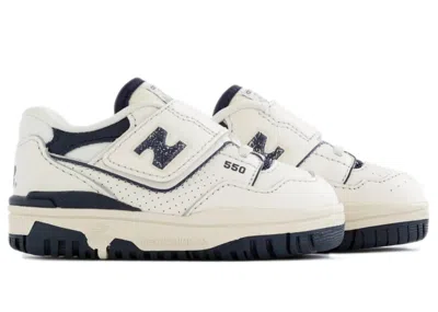 Pre-owned New Balance 550 Aime Leon Dore Sneakers In White/navy Blue In Multi