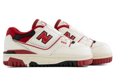 Pre-owned New Balance 550 Aime Leon Dore Sneakers In White/red In Multi