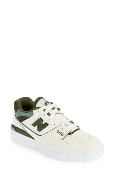 New Balance Women's 550 In Beige/green