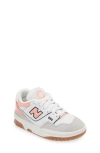 New Balance Kids' 550 Basketball Sneaker In Brighton Grey/ Omega Pink