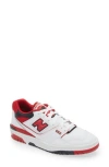 New Balance 550 Basketball Sneaker In White/team Red