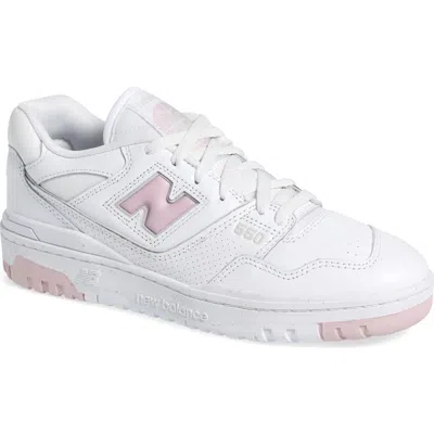 New Balance 550 Basketball Sneaker In White/twilight Haze
