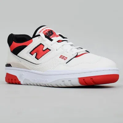 New Balance 550 Bb550vtb Sneakers Sea Salt Red Skateboard Shoes In White