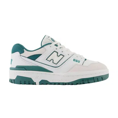 Pre-owned New Balance 550 Big Kid 'white Vintage Teal' | Kid's Size 4