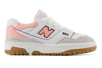 Pre-owned New Balance 550 Brighton Grey Omega Pink (gs) In Brighton Grey/omega Pink
