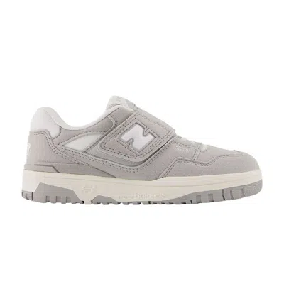 Pre-owned New Balance 550 Bungee Lace Top Strap Little Kid 'suede Pack - Concrete' | Grey | Kid's Size 1 In Gray