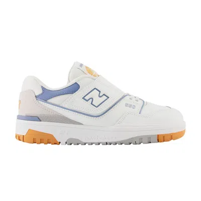 Pre-owned New Balance 550 Bungee Lace Top Strap Little Kid 'white Mercury Blue' | Kid's Size 2