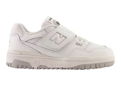 Pre-owned New Balance 550 Bungee Lace Top Strap Sneakers In White/grey
