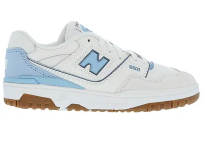 Pre-owned New Balance 550 Gum Sneakers In White/grey/blue