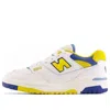 New Balance Yellow Synthetic Leather Sneaker