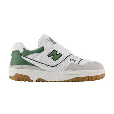 Pre-owned New Balance 550 Hook & Loop Little Kid 'white Seaweed Green' | Kid's Size 3.5