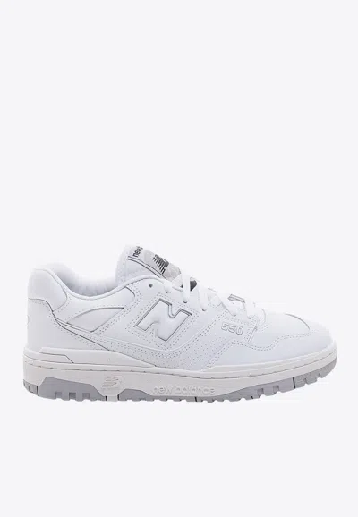 New Balance 550 Perforated Leather Sneakers In White