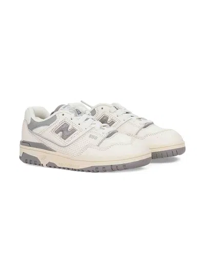 New Balance Kids' 550 Leather Sneakers In Gray