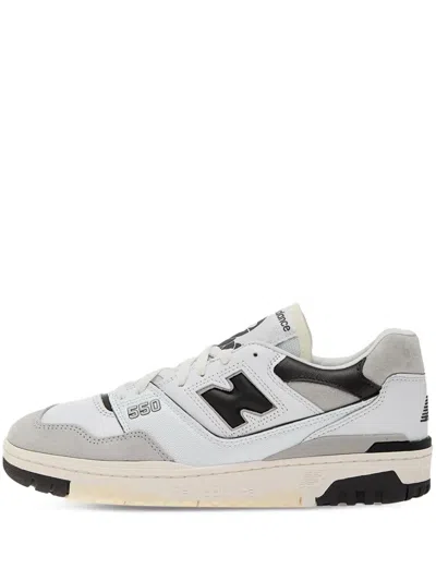 New Balance 550 Leather Sneakers In White