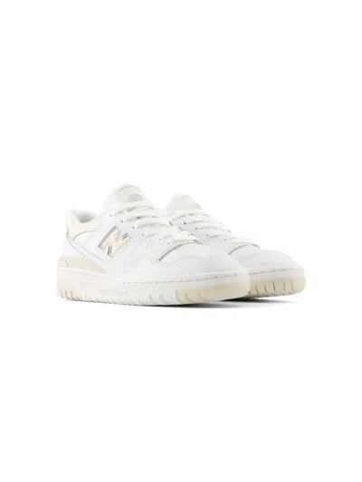 New Balance Kids' 550 Leather Sneakers In White