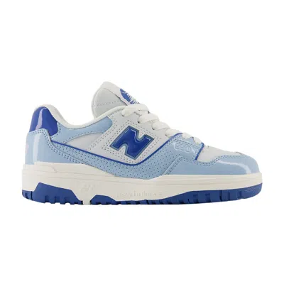 Pre-owned New Balance 550 Little Kid 'patent Leather Pack - Chrome Blue' | Kid's Size 1