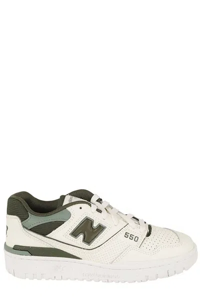 New Balance 550 Woman Sneakers Ivory Size 6.5 Soft Leather, Textile Fibers In Multi