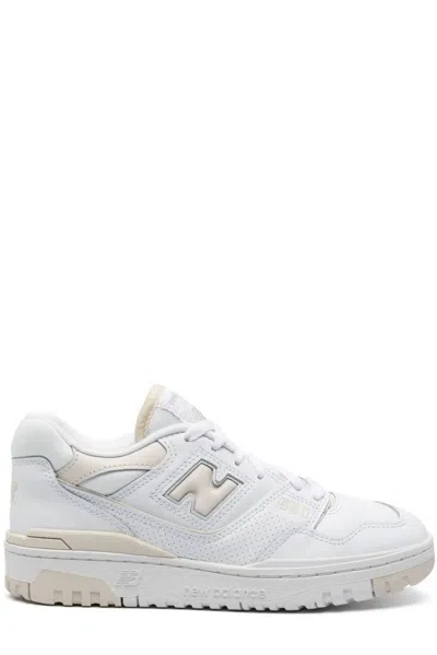 New Balance White Leather Sneaker In Multicoloured