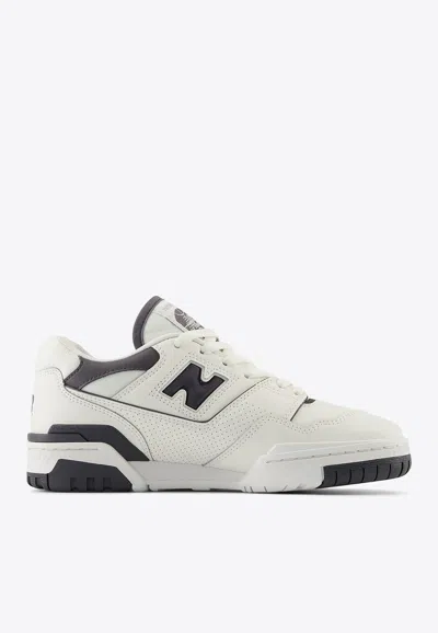 New Balance 550 皮质运动鞋 In White