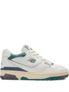 New Balance Unisex 550 In Weiss/grün/beige, Leather, Grösse 38.5 In White
