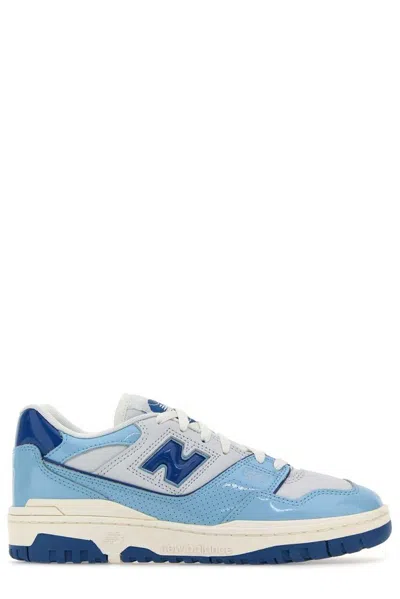 New Balance Chrome Blue Leather Sneaker In Multicolor
