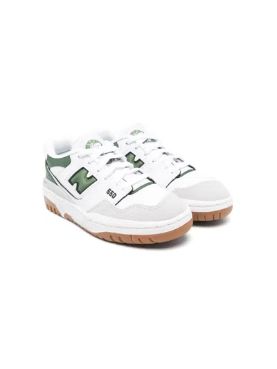 New Balance Kids' 550 Panelled Sneakers In White