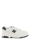 New Balance 550 Sneakers In White With Black Detail In White