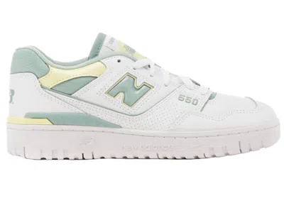Pre-owned New Balance 550 Salt March (women's) Sneakers In White/salt Marsh/limelight