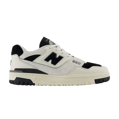 Pre-owned New Balance 550 'sea Salt Black' | Cream | Men's Size 4 In White