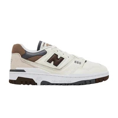 Pre-owned New Balance 550 'sea Salt Dark Mushroom' In White