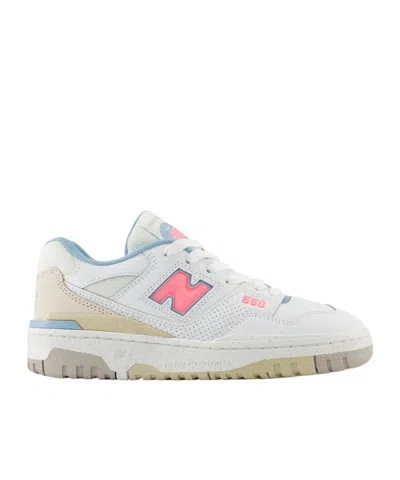 New Balance 550 Series Lace-up Sneakers In White