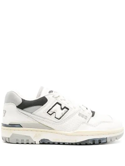 New Balance 550 Lifestyle Unisex Leather Sneakers In White