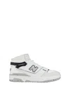 New Balance High-top Sneakers With Perforated Detailing In White