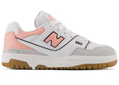 Pre-owned New Balance 550 Sneakers In Brighton Grey/omega Pink