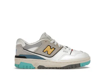 Pre-owned New Balance 550 Sneakers In Sea Salt/yellow/cream